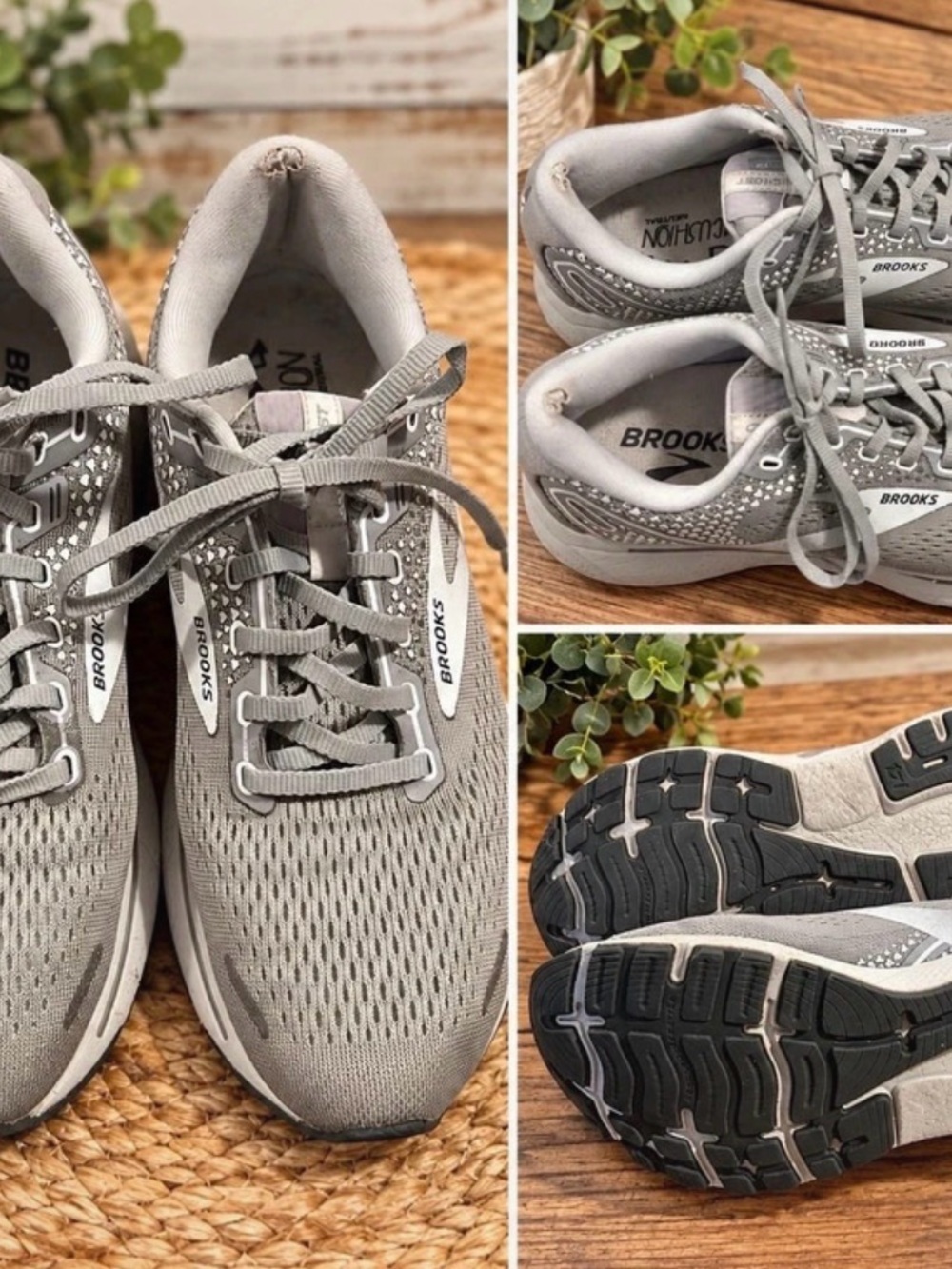 Brooks Women's Gray Athletic Running Shoes size 9.5